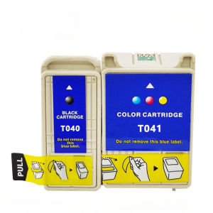 Compatible T040 T041 Ink Cartridges Replacement for Epson Stylus C62 CX3200 Printers Black & 3-Color Set