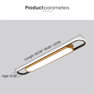LED Ceiling Lamp Tri-color Chandeliers Acrylic Linear Ceiling Lights for Living Dining Room Aisle