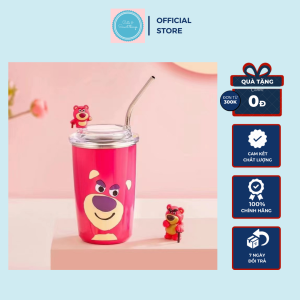 Cốc giữ nhiệt gấu Losto thể tích 450mL (tặng kèm ống hút bằng thép không gỉ)