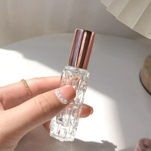 4 Colors Diamond Facet Mini Perfume Refillable Glass Bottle Travel Atomizer 10ml Alcohol Perfumes COD