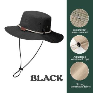 หมวก หมวกบัคเก็ต กันแดด ใส่ได้สองด้าน มีสายคล้องคาง