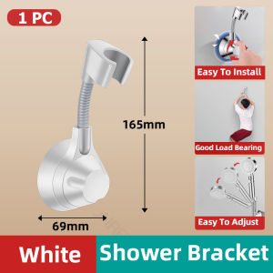 Bathroom Strong Wall Mount Holder Adjustable Hand Shower Head Bracket Handheld Bracket Bathe Accessory