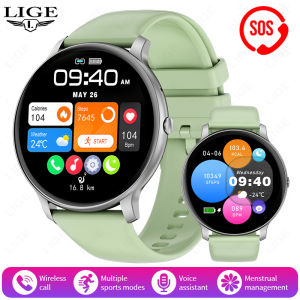 LIGE Smart Watch Women Bluetooth Call Sports Fitness  Men Watches Heart Rate Health Monitor Smartwatch Ladies For Android iOS + Box