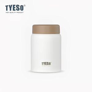 TYESO TS-8764A/TS-8765A 220ml/280ml Modern Insulated Thermos Food Jar Keep Hot And Cold Food-grade 304 stainless Steel Stewed Pot Heat Preservation Baby Kid Porridge Soup Easy Carry Travel Insulated Lunch Box