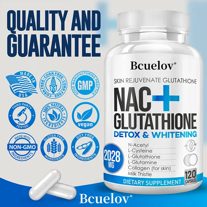bcuelov skin whitening glutathione SKIN WHITENING GLUTATHIONE Brightens Skin Tone Improve Skin Quality 120  Capsules