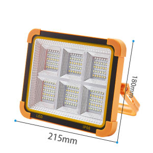 Camping Lantern Led Light Solar Rechargeable Magnetic Power Bank Cob Work Lamp Tent Hiking Brownout