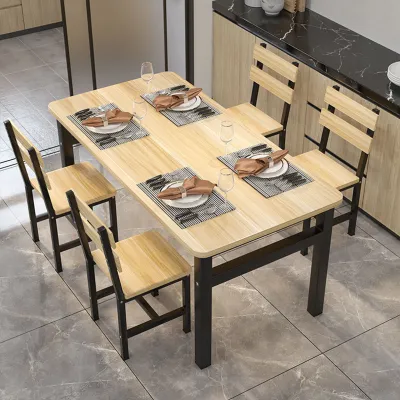 Topehome Modern Dinning Table With 4 Chairs Sets For Dinning Room Restaurant Dinning Table Seater Set