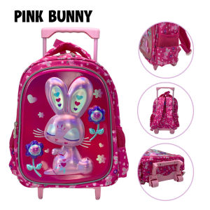 36cm 3D Cartoon Trolley School Backpack Kids Trolley Bag 14 (BGJAYA)