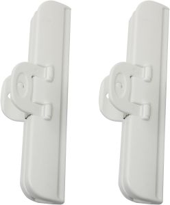 2PCS Premium White Plastic Food Storage Clips Space-Saving Snack Sealer Clamp Kitchen Freshness Organizer Clip