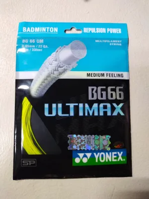 YONEX SUNRISE BG66 & ULTIMAX BADMINTON STRINGS Random Colours