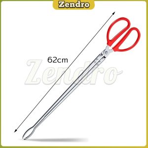 ZEO Eel Clip Stainless Steel Sea Fishing Clip Multifunctional Long Handle Crab Tongs Garbage Clip