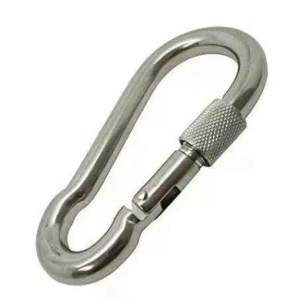Heavy Duty Locking Carabiner Hook Metal Snap Clip D-Ring for Camping Outdoor Rope Chain Cable
