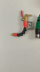 Universal Water Spray System Nozzle Coolant Atomizing Dust Suppression Device for Cutters