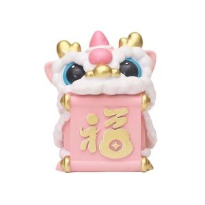 okdeals01 chinese new year decor 2026 过年装饰品 新年装饰2026 Traditional Wake Lion Ornaments Cartoon Chinese Style Lucky Dancing Lion Model New Year Decoration Lucky Ornaments Spring Festival Ornaments Car Accessories