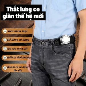 Đai Lưng Không Khóa Co Giãn Êm Bụng – Dây Nịt Không Cấn Không Lộ Khóa Giữ Form Quần Đẹp Tự Nhiên