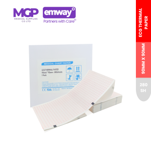 90mm x 90mm x 280 sheets ECG Paper