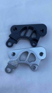 BREKET DUDUKAN KALIPER 2P RX KING NEW 300MM FULL CNC HITAM/CROM NISSIN