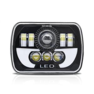 (Barang Dagangan Dalam Stok)7 Inch Lampu Daymaker Lampu Depan LED Persegi Kotak 90W  Jeep Katana Feroza Taft L300