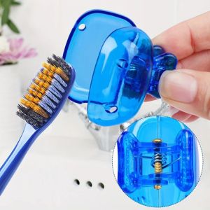 10pc Toothbrush Protective Cover Brush Cover Protective Cover Plastic Clip Portable Travel Portable Toothbrush Head Cover Clips Plastic Dustproof Head Germproof Protector Caps Travel Hiking Camping Bathroom Accessories and toothbrushes Dust and dirt proof