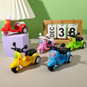 Rosy Recess Kids Ride-On Scooter Toy with Wind-Up Mechanism Fun Cartoon Design for Boys and Girls Develops Motor Skills and Imagination