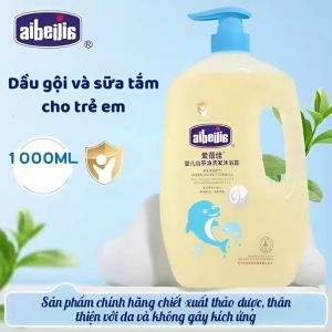 Sữa Tắm Gội Trẻ Em Aibeilis 2in1 1000ml – Dịu Nhẹ An Toàn Cho Bé Sơ Sinh 2 Mùi Hương Thiên Nhiên