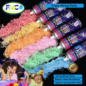 Crazy String  Spray Color Party String Semprotan Pesta Ulang Tahun Jaring Laba Laba ANak Dewasa
