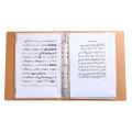 A4 Size Music Holder 20 Sleeves 40 Pocket Capacity Luxury PU Leather Cover Music Folder for Piano Violin Orchestra Flexible Rings for Band Practice. 