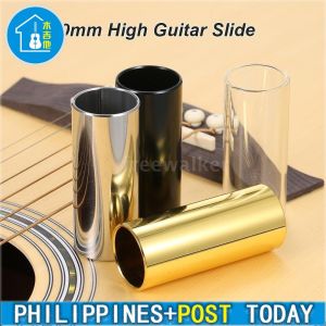 60MM High Guitar Slide Bar Stainless Steel Metal/Glass Finger Slides for Guitar Bass Banjo