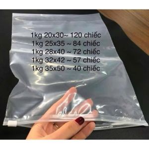 TÚI ZIP KHÓA KÉO PE TRONG ( Lẻ 1Kg )