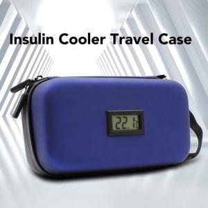 อินซูลิน Cooler กระเป๋าแบบพกพา  Travel อินซูลิน Cooling Case  ฉนวนกันความร้อนกระเป๋าอุปกรณ์เบาหวานอุณหภูมิ Display