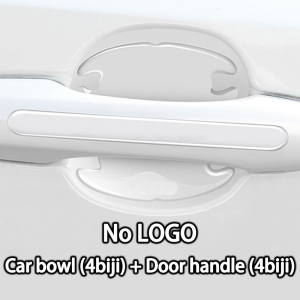 8PCS/ Stiker Mobil Logo Pelindung Handle Pintu Mobil Stiker Pelindung Pintu Mobil Transparan Dan Universal Stiker Anti Lecet Gores