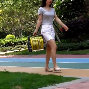 Garden Hose Reel Cart Water Pipe Storage Rack Hose Bracket Pipe Organizer Rack Portable Holder Water