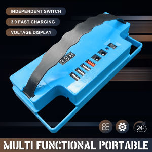 Multifunctional Battery Cover: Voltage Display Fast Charging & Portable Power for Outdoor/Camping/Stall - Easy Installation Device Accessory Usb Digital Phone