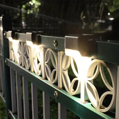 【แพ็ก 4 ชิ้น】Solar-Step ไฟโซล่าเซลล์ Solar light ติดบันไดหน้าบ้าน รั้วบ้าน ไฟเหลือง เพิ่มความสวยงาม โคมไฟโซล่าเซลล์ ไฟติดบันได ไฟรั้ว ตกแต่งกลางแจ้ง