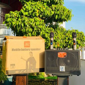 [ Hàng NEW ] Loa Xách Tay Di Động JBZ J5 Bass 20cm Siêu Trầm Kèm 2 Micro Không Dây Bảo Hành 12 Tháng
