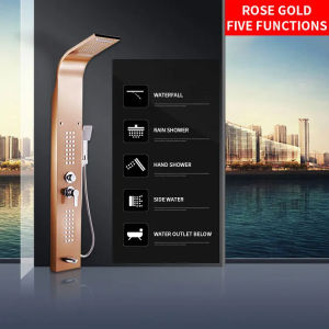 {SG stock} Rain Shower Set 304 Stainless Steel Shower Screen Smart Thermostatic Wall-mounted Shower