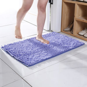 High Quality Absorbent Microfiber Chenille Non-Slip Large Bathroom Rugs Solid Colors Carpet Thicken Living Room 防滑地垫