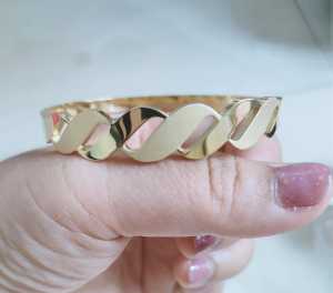 Gelang Titanium Wanita Bangle Sisik Naga Terlaris Termurah