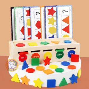Montessori Wooden Sensory Toys/Coin Ball Peanence Object Spinning Drum Early Learning Educational Toys