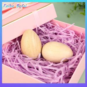 [Feibe Befei] 1Pc Wooden Egg Shaker Rattle Percussion Musical Instruments Children Early Education Toy Gift Wooden Egg Shakers Rhythm Rattle