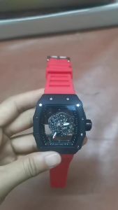 Richards new Black Warrior European and American style non-mechanical skeleton quartz wristwatch with transparent back available for wholesale