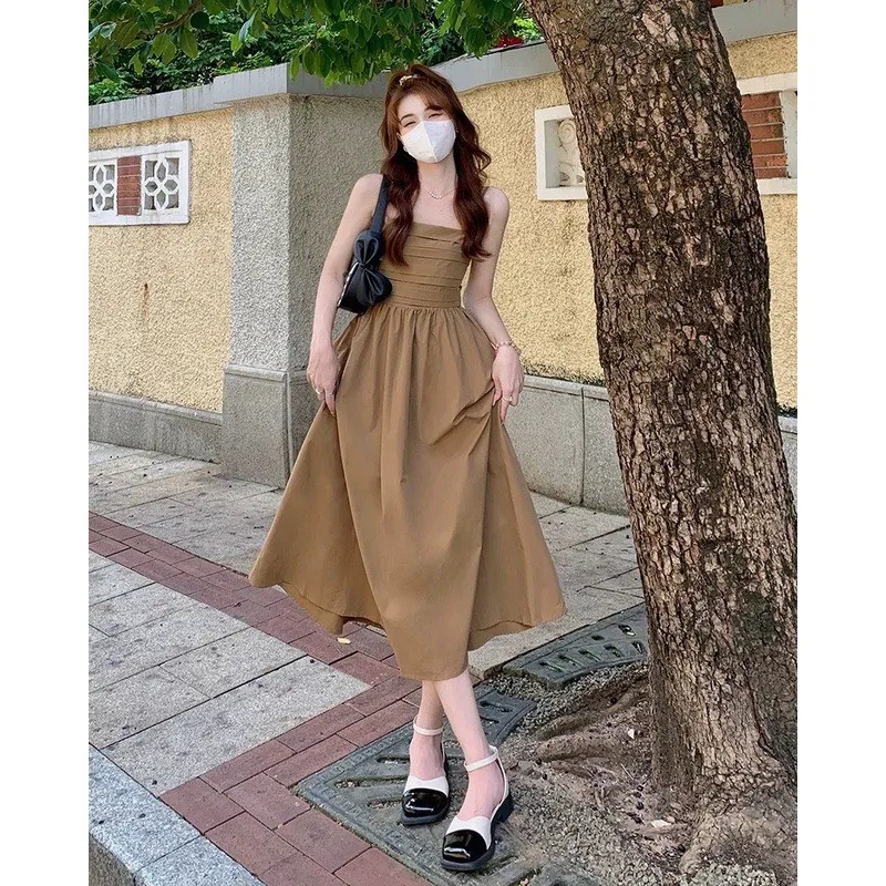 Cách phối giày dép với đầm babydoll chuẩn phong cách Hàn