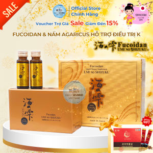 [NSF1111 Giảm 111K] Fucoidan Vàng Umi No Shizuku Tảo Vàng Nhật Bản - Thùng 30 Chai Hỗ Trợ Điều Trị U Bướu Chính Hãng