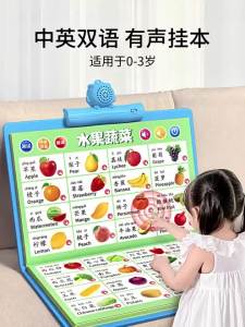 Baby Audio Early Education Book Bilingual Chinese-English Wall Chart Infant Enlightenment Cognitive Childrens Point Reading Sound Book Picture Recognition Literacy Book