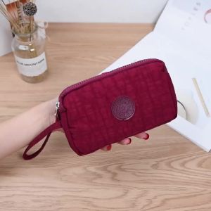 ส่วนลดสุดคุ้มกระเป๋าสตางค์ใบยาว ใส่ศัพท์ได้ สีสดใส  ผ้าร่มงาน สําหรับผู้หญิง 12สี