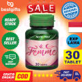 NUTRIMAX FEMME KESEIMBANGAN HORMON TUBUH ANTI PMS MEMPERBESAR PAYUDARA LEBIH PADAT BERISI 30 TABLET. 
