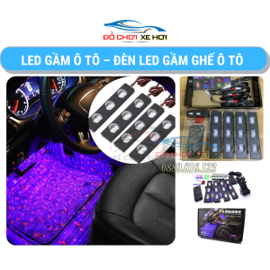 Led Gầm Ô Tô – Đèn Led Gầm Ghế Ô Tô – Cảm Biến Đổi Màu Theo Nhạc Có Điều Khiển Tiện Ích Cho Xe Hơi