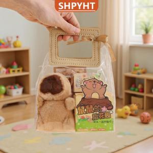[COD] SHPYHT SPORTS 1 Set Pen Stickers Notebook Plush Pendants Handbag Final Prizes Stationery Gift Bag For Students Kawaii Capybara Stationery Kit