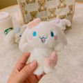 ใหม่การ์ตูน Kawai Cinnamoroll ของเล่นตุ๊กตาจี้ตุ๊กตาพวงกุญแจรถพวงกุญแจกระเป๋าแขวนกระเป๋าเป้สะพายหลังกระเป๋าจี้. 