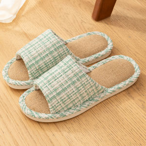 Free Shipping Lidania MenS Indoor Slippers Non-Slip Sweat-Absorbent Quiet Suitable For All Seasons Made Of Cotton And Linen Fabric Also Available For Women In Summer